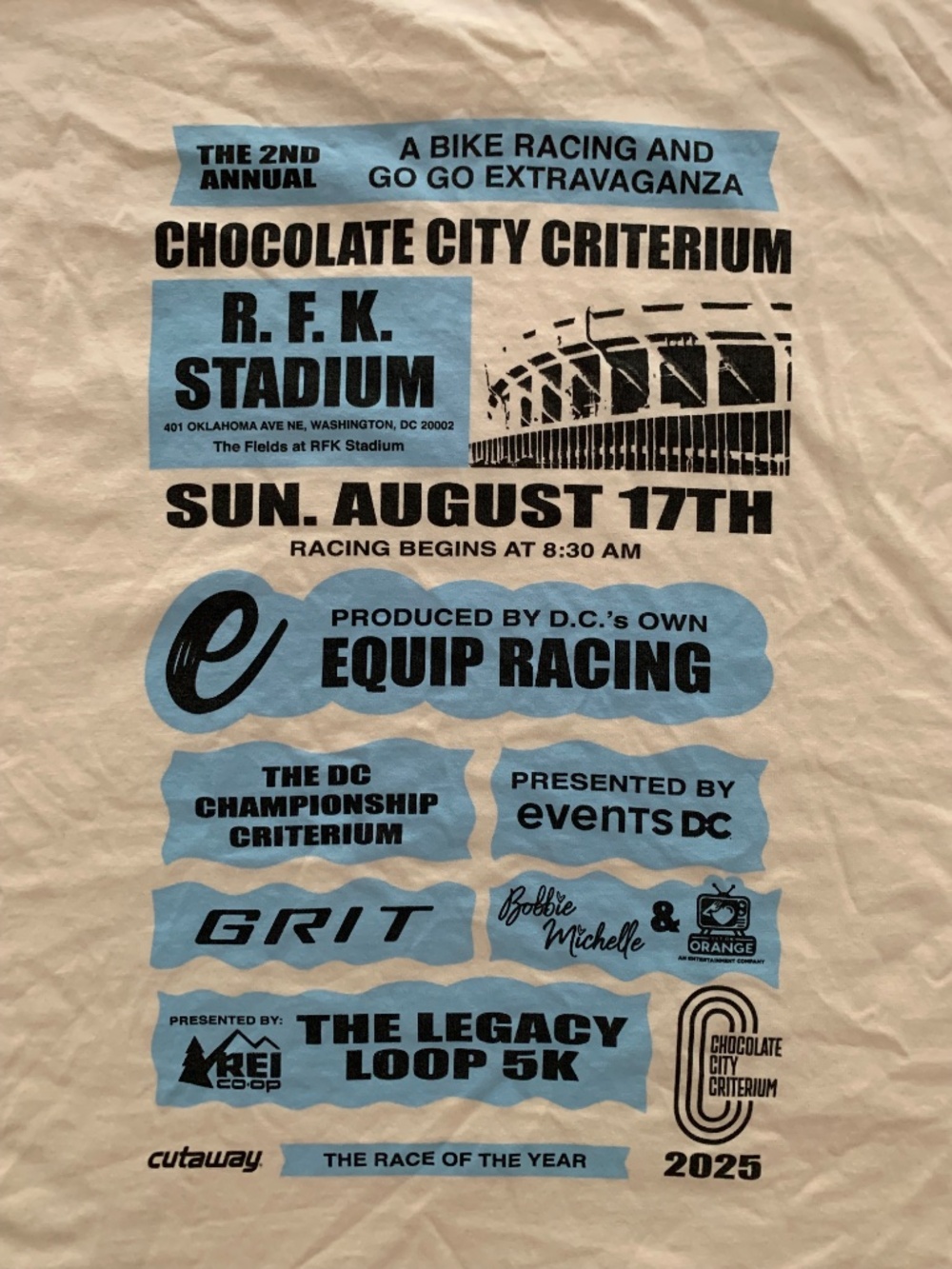 Chocolate City Criterium 2025 Cycling Tee L